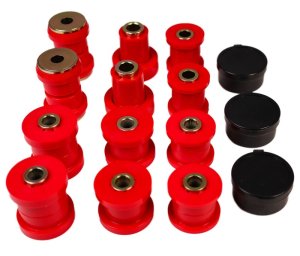 Lexus IS300 Suspension Control Arm Bushing Kit - Rear - Energy Suspension - Performance Polyurethane - Red - `01-`05 Lexus IS300 Suspension Control Arm Bushing Kit - Rear - Energy Suspension - Performance Polyurethane - Red - `01-`05